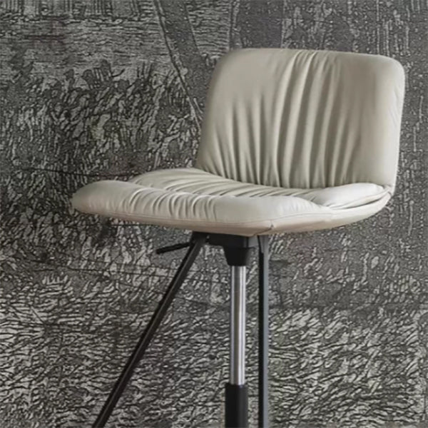 Industrial Style Rotatable Bar Stool Leather Counter Bar Stool for Home Clearhalo 'Bar Furniture' 'Bar Stools' 'bar_stools' 'furn' 'furn_bar_stools' 'Furniture' 'Kitchen & Dining Furniture' 6938719