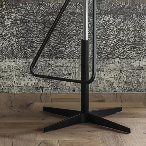 Industrial Style Rotatable Bar Stool Leather Counter Bar Stool for Home Clearhalo 'Bar Furniture' 'Bar Stools' 'bar_stools' 'furn' 'furn_bar_stools' 'Furniture' 'Kitchen & Dining Furniture' 6938720