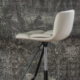 Industrial Style Rotatable Bar Stool Leather Counter Bar Stool for Home Clearhalo 'Bar Furniture' 'Bar Stools' 'bar_stools' 'furn' 'furn_bar_stools' 'Furniture' 'Kitchen & Dining Furniture' 6938722