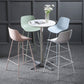 Nordic Plastic Bar Stool Low Back Counter Bar Stool with Metal Legs for Home Clearhalo 'Bar Furniture' 'Bar Stools' 'bar_stools' 'furn' 'furn_bar_stools' 'Furniture' 'Kitchen & Dining Furniture' 6938744
