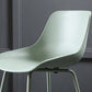 Nordic Plastic Bar Stool Low Back Counter Bar Stool with Metal Legs for Home
