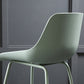 Nordic Plastic Bar Stool Low Back Counter Bar Stool with Metal Legs for Home