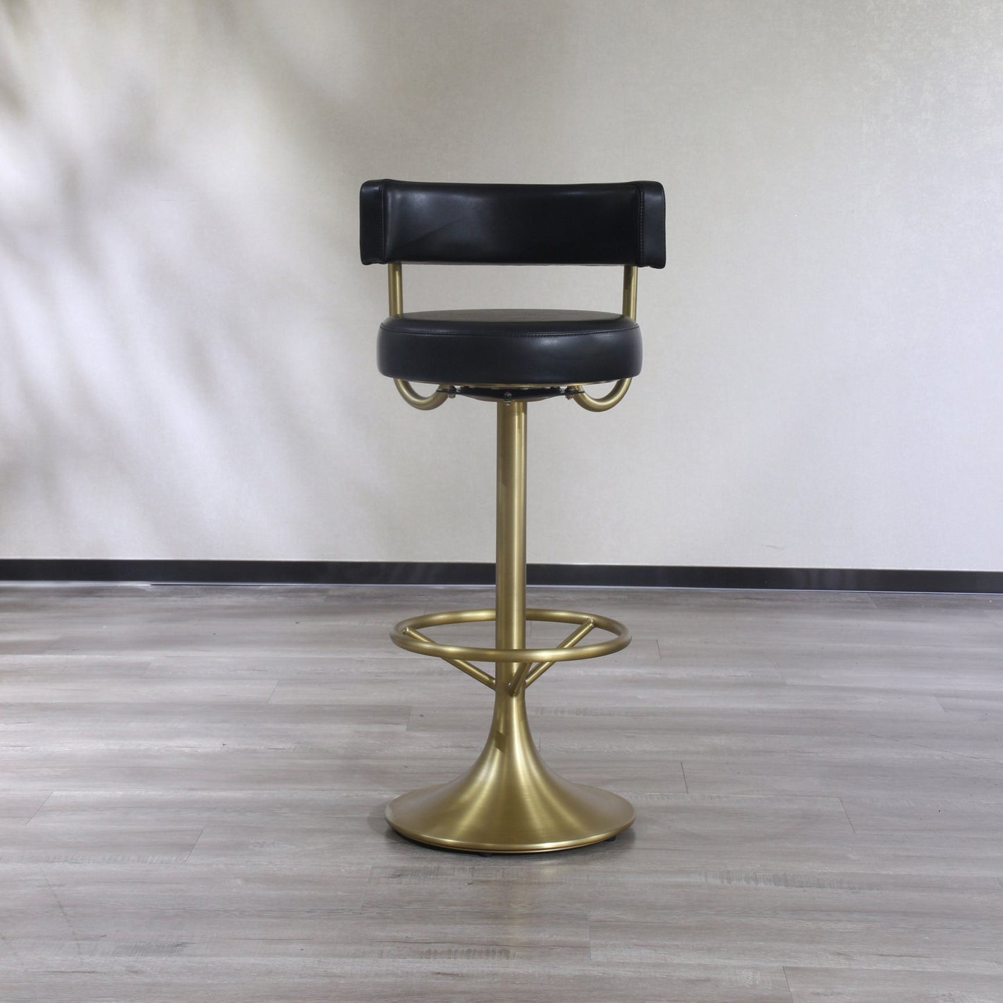 Tabouret de bar rotatif glam rotatif tabouret de comptoir en faux cuir pour la maison