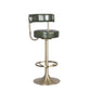Tabouret de bar rotatif glam rotatif tabouret de comptoir en faux cuir pour la maison