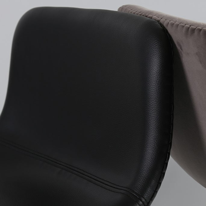 Taburete de bar nórdico con respaldo bajo, taburete de bar de plástico con patas de metal para el hogar