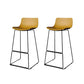 Taburete de bar nórdico con respaldo bajo, taburete de bar de plástico con patas de metal para el hogar