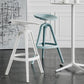 Nordic Low Back Counter Bar Stool Plastic Bar Stool for Home