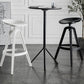 Nordic Low Back Counter Bar Stool Plastic Bar Stool for Home