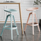 Nordic Low Back Counter Bar Stool Plastic Bar Stool for Home