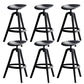 Nordic Low Back Counter Bar Stool Plastic Bar Stool for Home