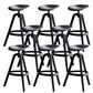Nordic Low Back Counter Bar Stool Plastic Bar Stool for Home