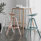 Nordic Low Back Counter Bar Stool Plastic Bar Stool for Home