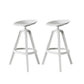 Nordic Low Back Counter Bar Stool Plastic Bar Stool for Home