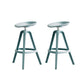 Nordic Low Back Counter Bar Stool Plastic Bar Stool for Home