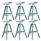 Nordic Low Back Counter Bar Stool Plastic Bar Stool for Home