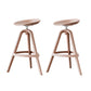 Nordic Low Back Counter Bar Stool Plastic Bar Stool for Home