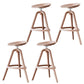 Nordic Low Back Counter Bar Stool Plastic Bar Stool for Home