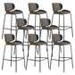 Industrial Armless Bar Stool Low Back Counter Bar Stool for Home Natural 8 Piece Set Clearhalo 'Bar Furniture' 'Bar Stools' 'bar_stools' 'furn' 'furn_bar_stools' 'Furniture' 'Kitchen & Dining Furniture' 6939024