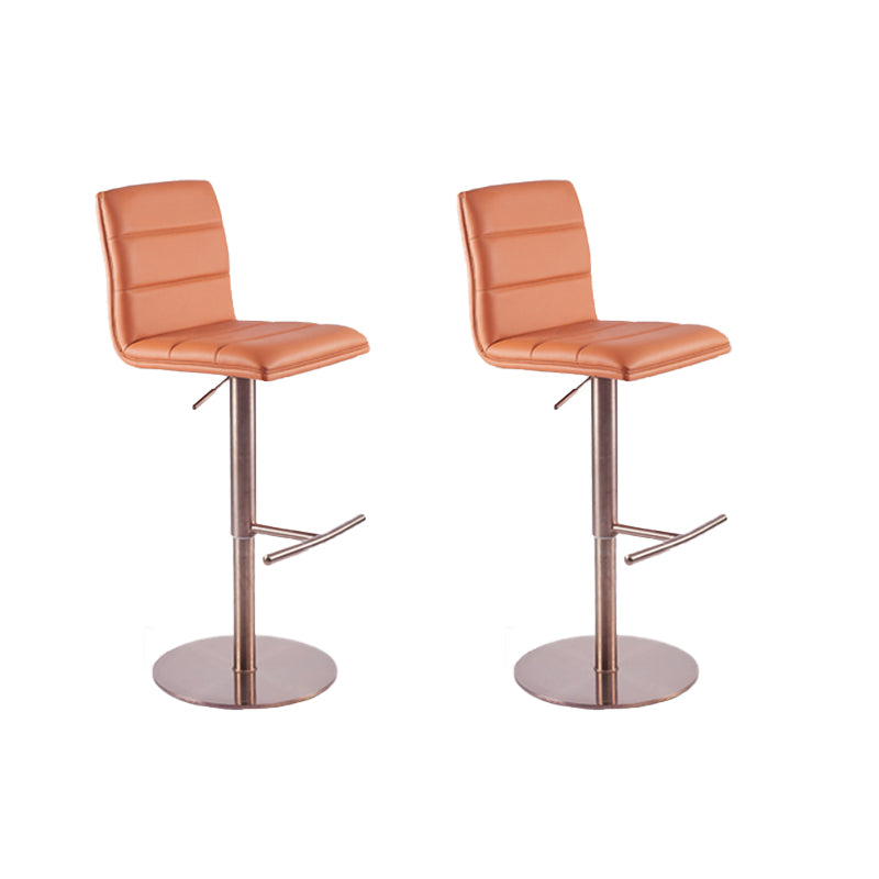 Taburete de barra de barra de cuero de cuero sintético estilo glamour para la cocina para la cocina