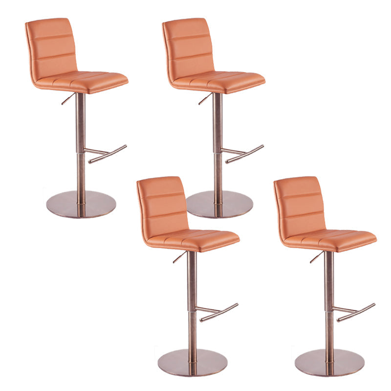 Taburete de barra de barra de cuero de cuero sintético estilo glamour para la cocina para la cocina