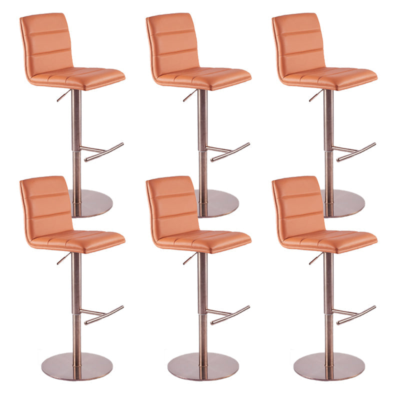Taburete de barra de barra de cuero de cuero sintético estilo glamour para la cocina para la cocina