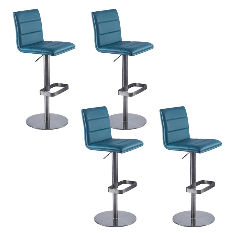 Taburete de barra de barra de cuero de cuero sintético estilo glamour para la cocina para la cocina