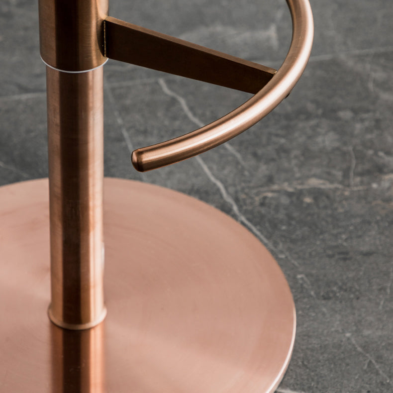 Taburete de barra de barra de cuero de cuero sintético estilo glamour para la cocina para la cocina