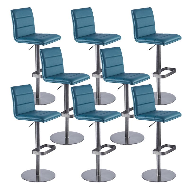 Taburete de barra de barra de cuero de cuero sintético estilo glamour para la cocina para la cocina