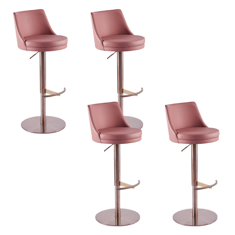 Taburete de barra de barra de cuero de cuero sintético estilo glamour para la cocina para la cocina