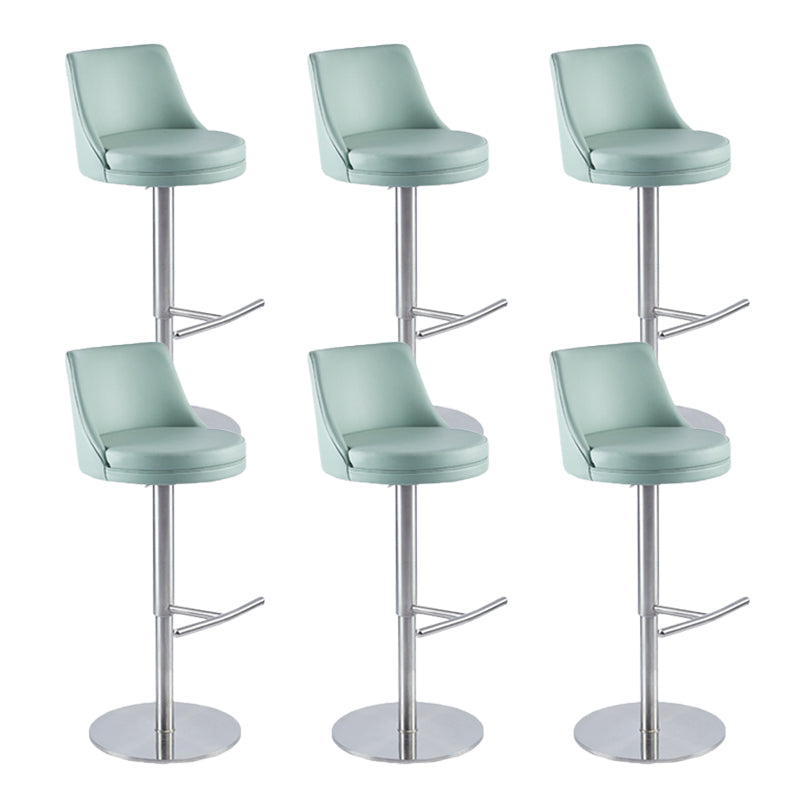 Taburete de barra de barra de cuero de cuero sintético estilo glamour para la cocina para la cocina