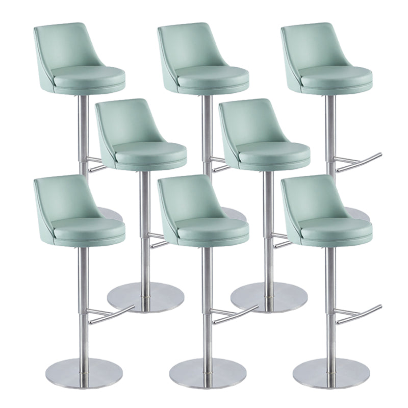 Taburete de barra de barra de cuero de cuero sintético estilo glamour para la cocina para la cocina