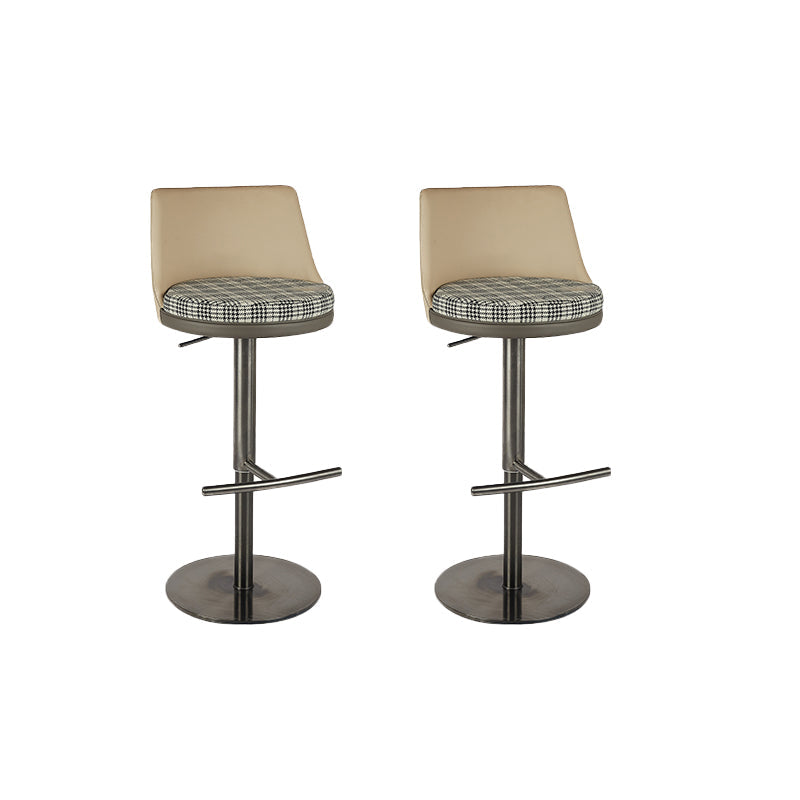 Taburete de barra de barra de cuero de cuero sintético estilo glamour para la cocina para la cocina