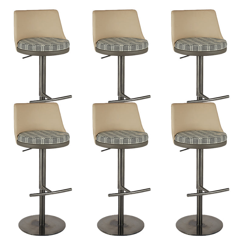 Taburete de barra de barra de cuero de cuero sintético estilo glamour para la cocina para la cocina