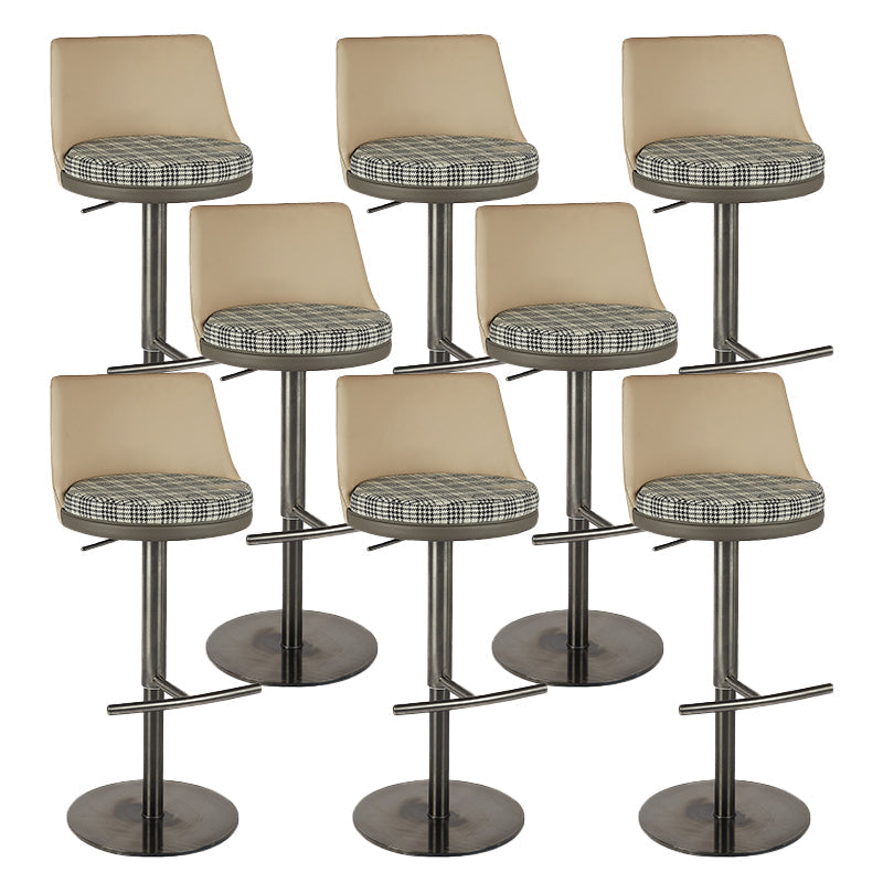 Taburete de barra de barra de cuero de cuero sintético estilo glamour para la cocina para la cocina