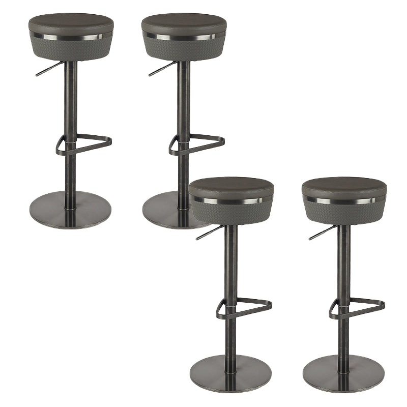 Taburete de barra de barra de cuero de cuero sintético estilo glamour para la cocina para la cocina