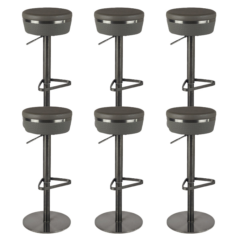 Taburete de barra de barra de cuero de cuero sintético estilo glamour para la cocina para la cocina