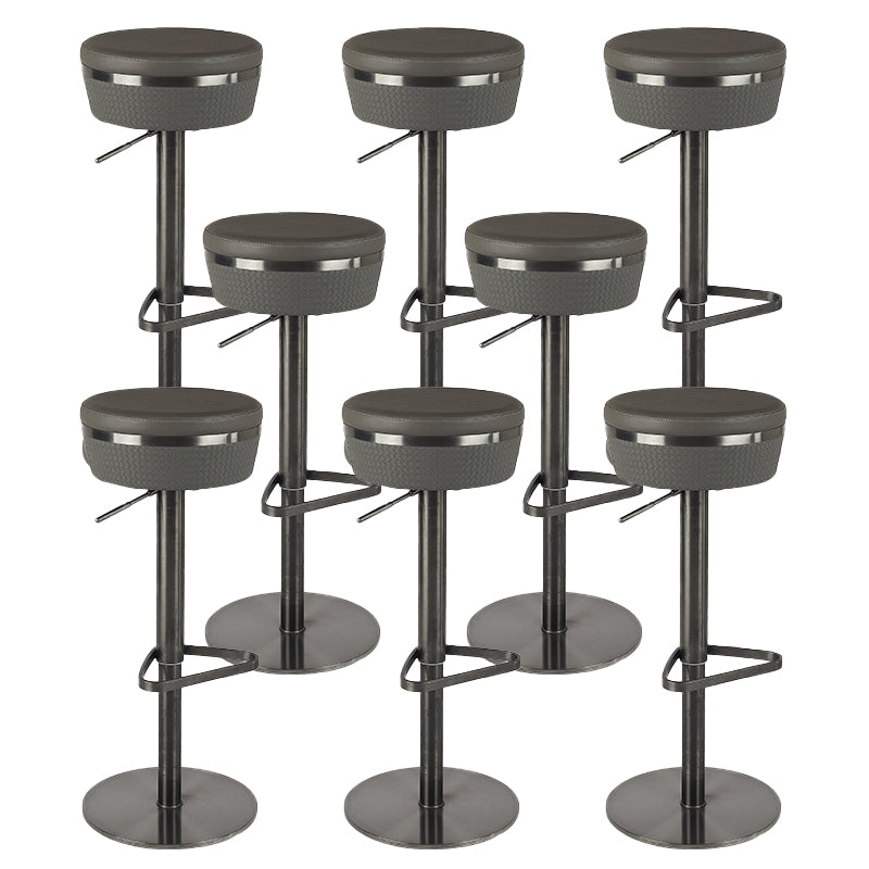 Taburete de barra de barra de cuero de cuero sintético estilo glamour para la cocina para la cocina