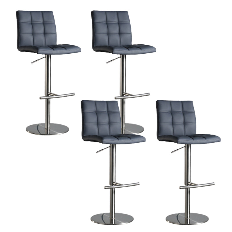Taburete de barra de barra de cuero de cuero sintético estilo glamour para la cocina para la cocina