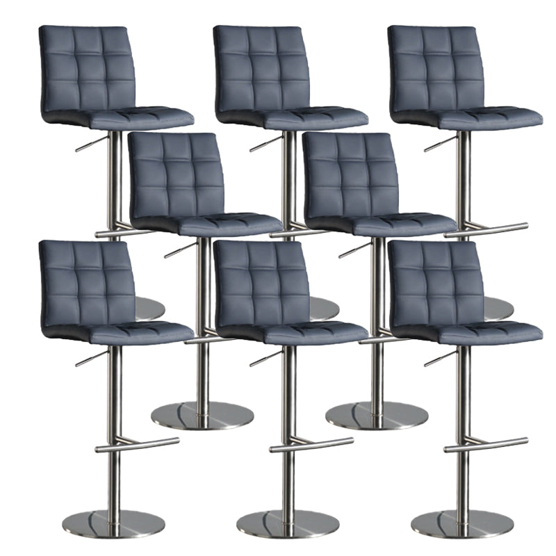 Taburete de barra de barra de cuero de cuero sintético estilo glamour para la cocina para la cocina