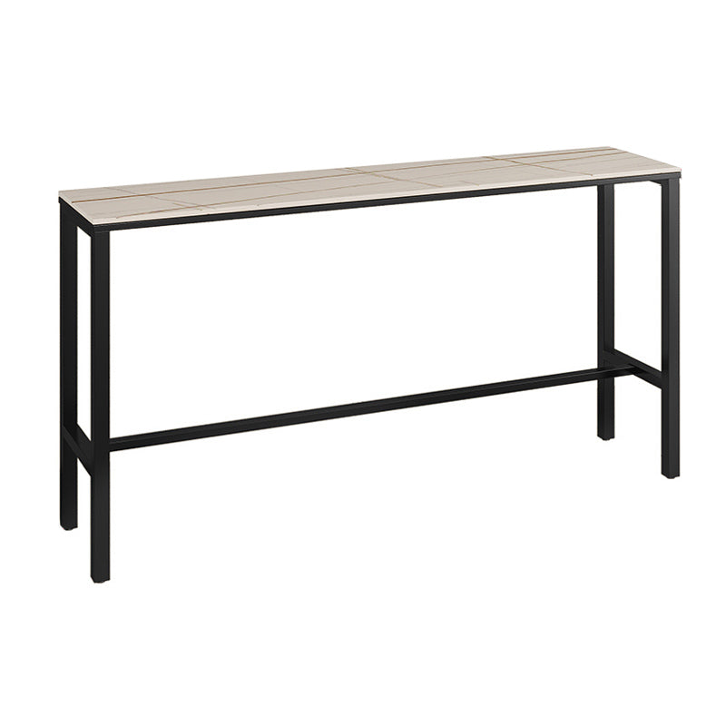 Modern Rectangle Stone Counter Table 1/3/5 Pieces Bar Table Set for Balcony Clearhalo 'Bar Furniture' 'furn' 'furn_home_bar_bar_sets' 'Furniture' 'Home Bars & Bar Sets' 'home_bar_bar_sets' 'Kitchen & Dining Furniture' 6939144