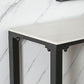 Modern Rectangle Stone Counter Table 1/3/5 Pieces Bar Table Set for Balcony Clearhalo 'Bar Furniture' 'furn' 'furn_home_bar_bar_sets' 'Furniture' 'Home Bars & Bar Sets' 'home_bar_bar_sets' 'Kitchen & Dining Furniture' 6939146