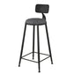 Modern Rectangle Stone Counter Table 1/3/5 Pieces Bar Table Set for Balcony Dark-Grey 30"H Stool (Single) Clearhalo 'Bar Furniture' 'furn' 'furn_home_bar_bar_sets' 'Furniture' 'Home Bars & Bar Sets' 'home_bar_bar_sets' 'Kitchen & Dining Furniture' 6939151