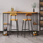 Modern Wood Counter Table 1/3 Pieces Bar Table Set with High Stools for Living Room Clearhalo 'Bar Furniture' 'furn' 'furn_home_bar_bar_sets' 'Furniture' 'Home Bars & Bar Sets' 'home_bar_bar_sets' 'Kitchen & Dining Furniture' 6939169