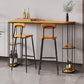 Modern Wood Counter Table 1/3 Pieces Bar Table Set with High Stools for Living Room 3 Pieces: Table, 2 Stools Clearhalo 'Bar Furniture' 'furn' 'furn_home_bar_bar_sets' 'Furniture' 'Home Bars & Bar Sets' 'home_bar_bar_sets' 'Kitchen & Dining Furniture' 6939170