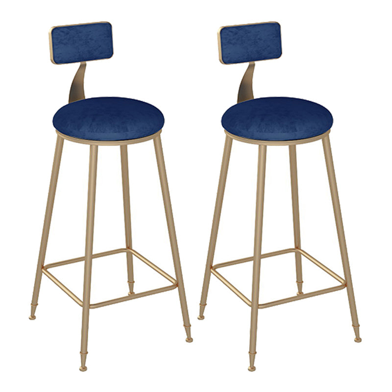 Glam Style Rectangle Bar Table 1/2/3 Pieces Bar Table Set for Home Blue 30"H Stools (Set of 2) Clearhalo 'Bar Furniture' 'furn' 'furn_home_bar_bar_sets' 'Furniture' 'Home Bars & Bar Sets' 'home_bar_bar_sets' 'Kitchen & Dining Furniture' 6939223