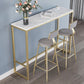 Glam Rechthoek Stenen Teller Tafel 1/4 Pieces Bars Tafel ingesteld voor Cafe