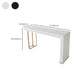 Glam Style Rectangle Bar Table 1/2/3 Pieces Stone Bar Table Set for Kitchen