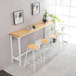 Modern Style Rectangle Wood Bar Table 1/5/9 Pieces Bar Table Set for Kitchen Clearhalo 'Bar Furniture' 'furn' 'furn_home_bar_bar_sets' 'Furniture' 'Home Bars & Bar Sets' 'home_bar_bar_sets' 'Kitchen & Dining Furniture' 6939462