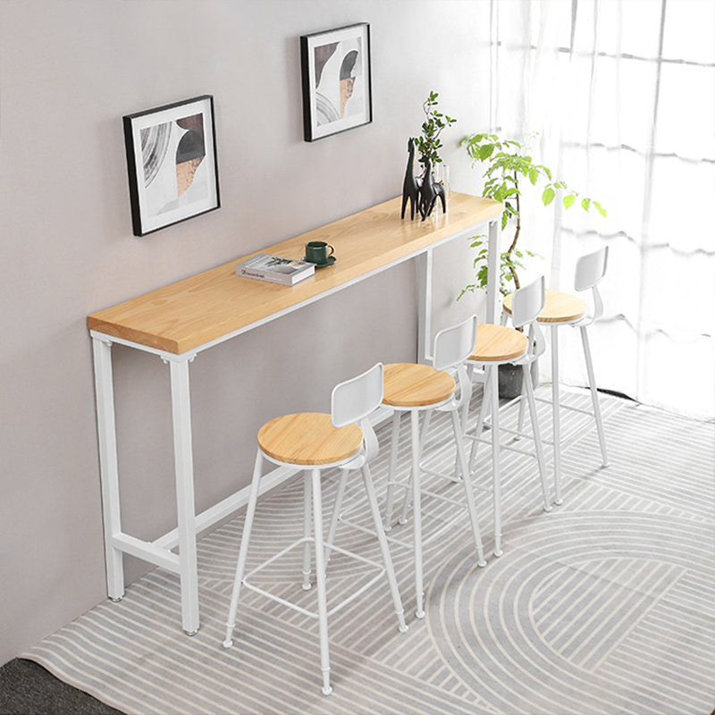 Modern Style Rectangle Wood Bar Table 1/5/9 Pieces Bar Table Set for Kitchen Clearhalo 'Bar Furniture' 'furn' 'furn_home_bar_bar_sets' 'Furniture' 'Home Bars & Bar Sets' 'home_bar_bar_sets' 'Kitchen & Dining Furniture' 6939462