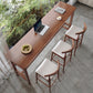 Modern Wood Bistro Bar Table Rectangle Footrest Bar Table for Home Clearhalo 'Bar Furniture' 'Bar Tables' 'bar_tables' 'furn' 'furn_bar_tables' 'Furniture' 'Kitchen & Dining Furniture' 6939494